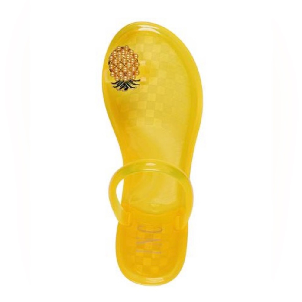 INC International Concepts Loren pineapple jelly sandals / slides - Picture 1 of 6